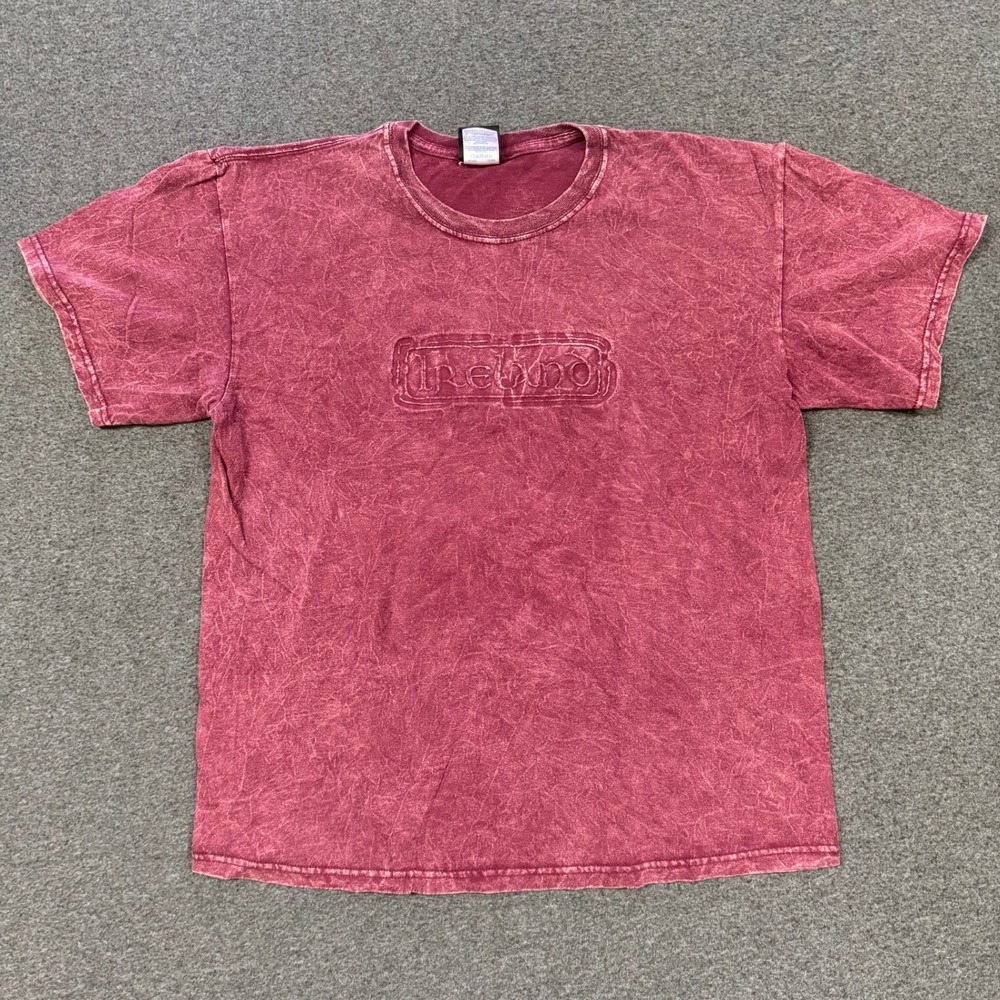 Vintage Celtic Fashions Ireland T-Shirt Mens Large Red Good Acid Wash Embossed